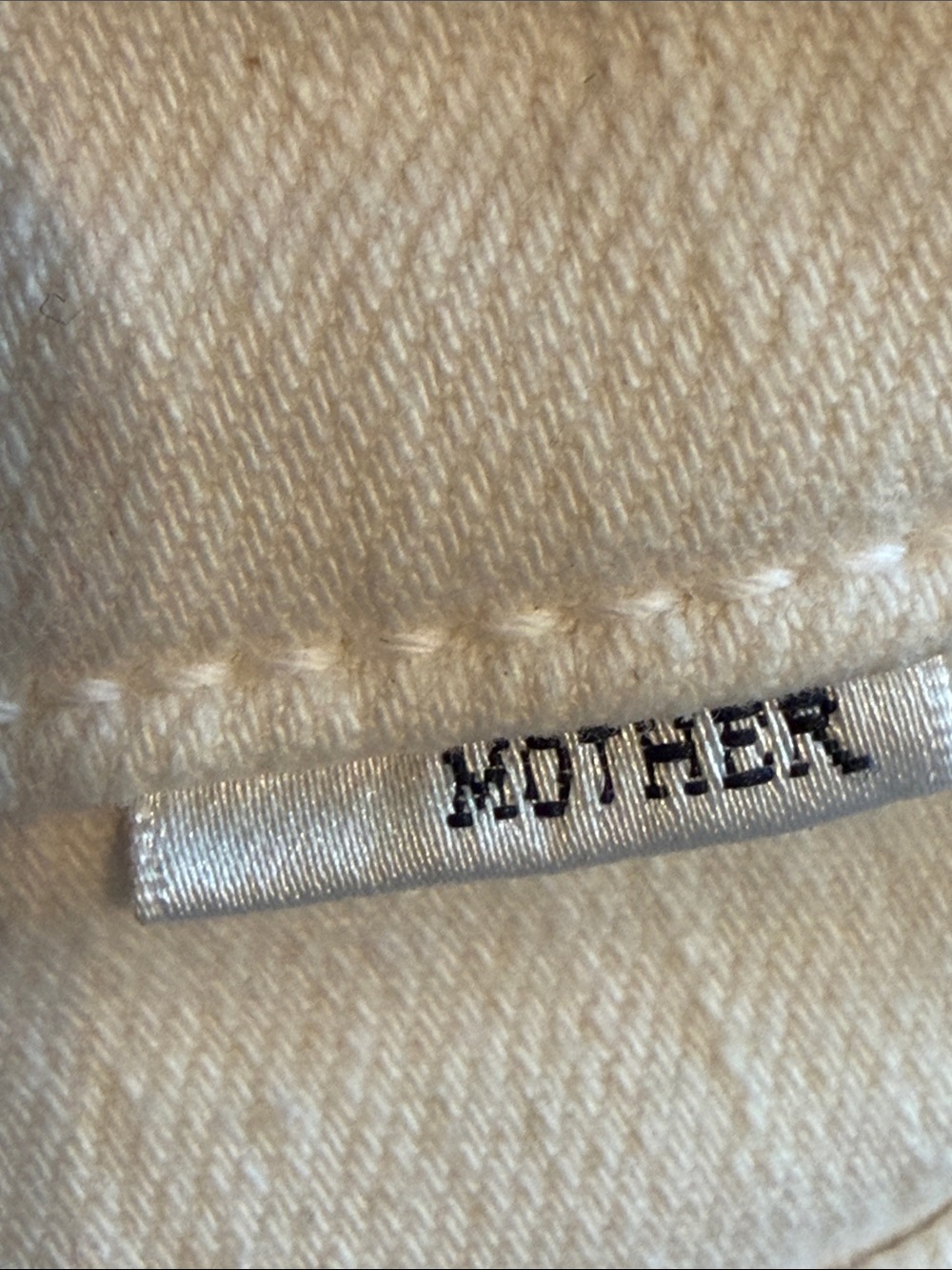 Mother The Rambler Zip Ankle Jeans Size 28 (6) Cream Puff Casual Neutral Preppy - Picture 11 of 15